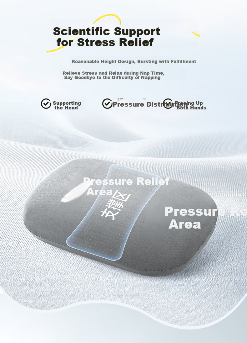 WITGOER Nap Pillow, Small Cushion, Hug Pillow, Backrest, Waist Pad, Nap Aid, Sleeping Tool, for Office, Students, Car Travel, Portable 18