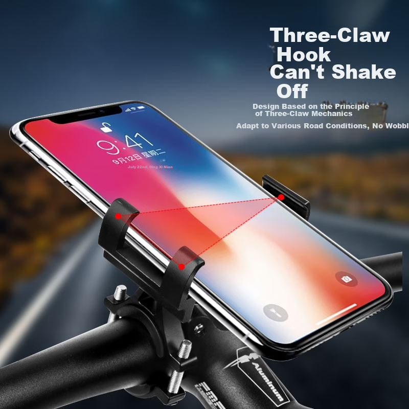 KOOLIFE Electric Bicycle Phone Holder, Motorcycle And Electric Bike Riding Multifunctional Delivery Rider-Specific Navigation Mount