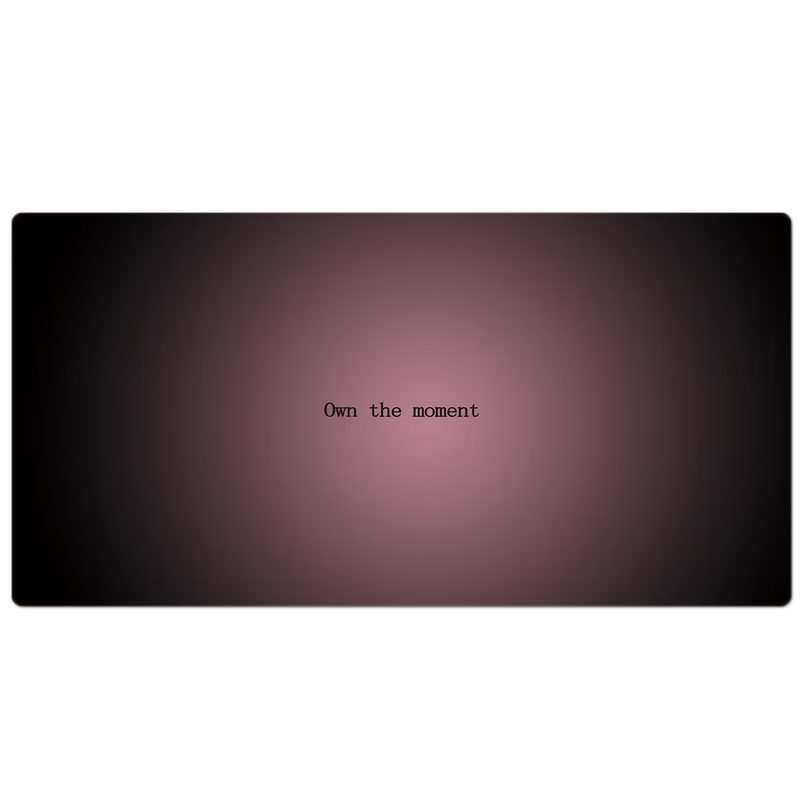 Juyingfeng Mouse Pad, Extra Large, Minimalist Style, Gradient Light Luxury Feel, Creative Desk Pad, Locked Edge, Non-Slip Keyboard Pad, Office And Gaming Mouse Pad, 100*50cm, Light Pink to Black Gradient
