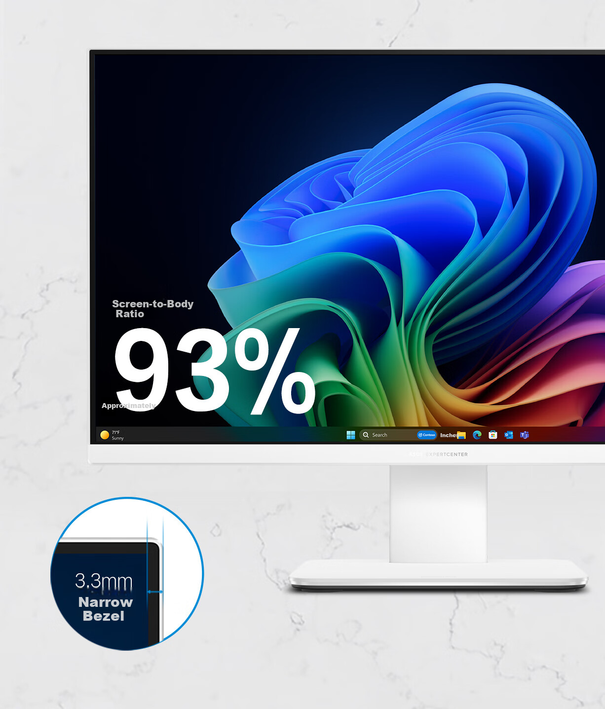 ASUS Dawn All-in-One PC 27-inch High Refresh Rate (Core i5-210H, 16GB DDR5, 1TB SSD, Wireless Keyboard and Mouse, White) 11