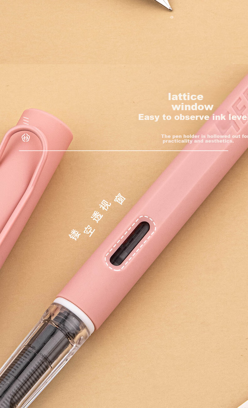 HERO Fountain Pen, 1359 Morandi Series, Fine Nib, Heat-Sensitive Erasable Iridium Gold, for Male And Female Beginners, Third Grade Posture Correction Ink Pen, EF Nib, Gree 3