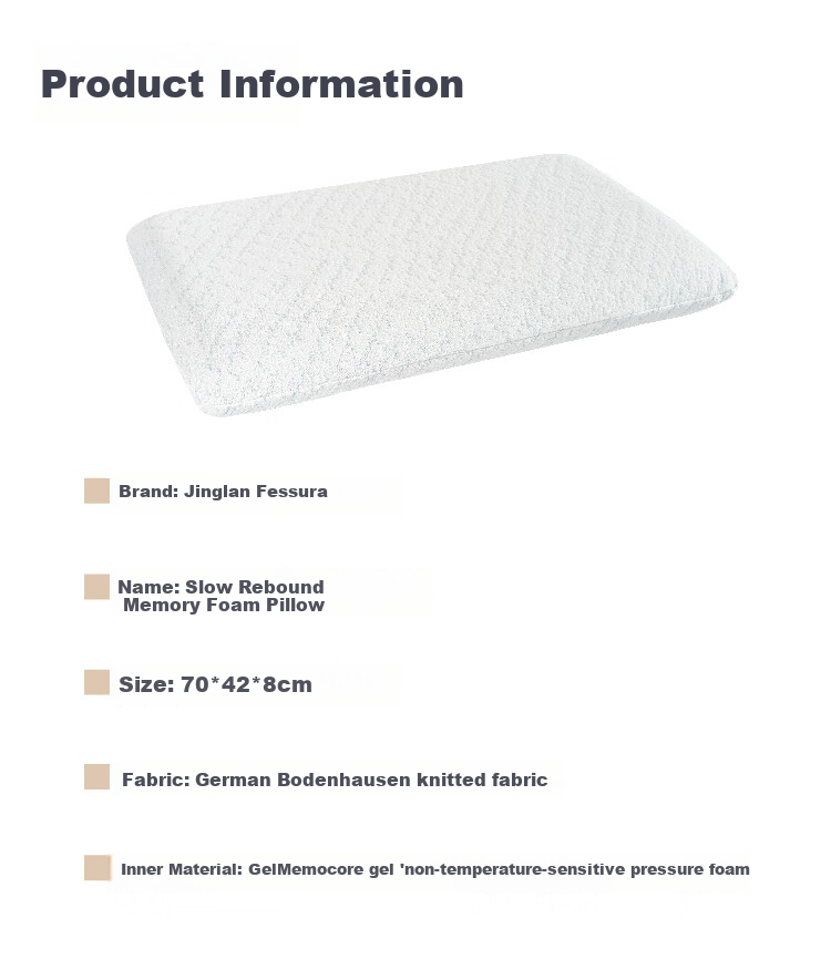 Fessura Daydream Memory Foam Low Pillow, Slow Rebound, Antibacterial, Cervical Spine Protection, Sleep Aid, Home Use, Women's Specific Low Pillow 7