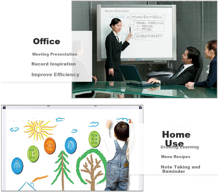 AUCS Whiteboard Wall-Mounted Writing Board, 180*120cm, Magnetic Blackboard for Conference Rooms, Teaching Offices, Meeting Rooms, Training Classes, Erasable Large Whiteboard, Display Board 7