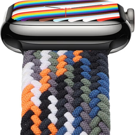 Ремешок MSSM для Apple Watch, нейлоновый, плетеный, с магнитной застежкой, черный шоколад, 38/40/41/42 мм