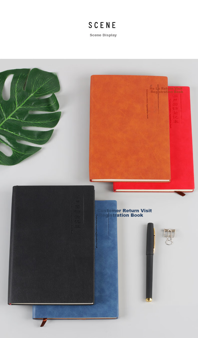 XYBP Customer Follow-Up Tracking Record Book A5, Real Estate Insurance Car Sales Follow-Up Book, Customer Intention Form Record Book (A5 Blue) 4