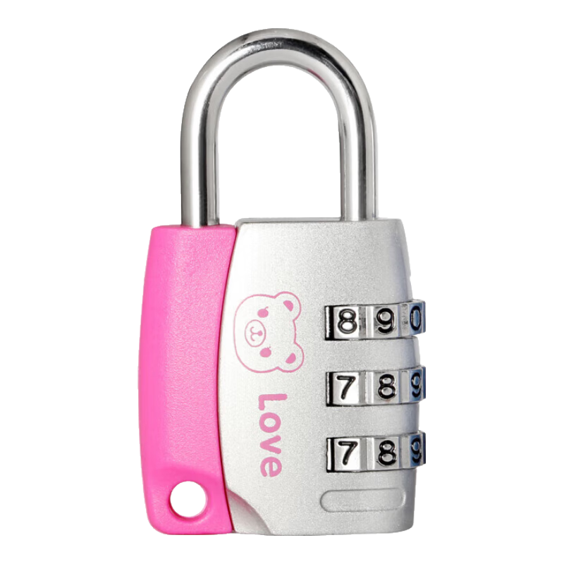 Aoben Cartoon Password Padlock, Gym Locker Lock, Student Dormitory Cabinet Lock, Toolbox Lock, 017A Pink