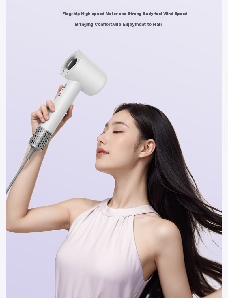 AUX Hair Dryer for Home Use, High-Speed Negative Ion Hair Protection, Quick-Drying, Powerful Airflow, Hair Dryer for Men And Women, High-Power Non-Damaging Hair, Hollow Bladeless Electric Hair Dryer, Girlfriend Gift 11