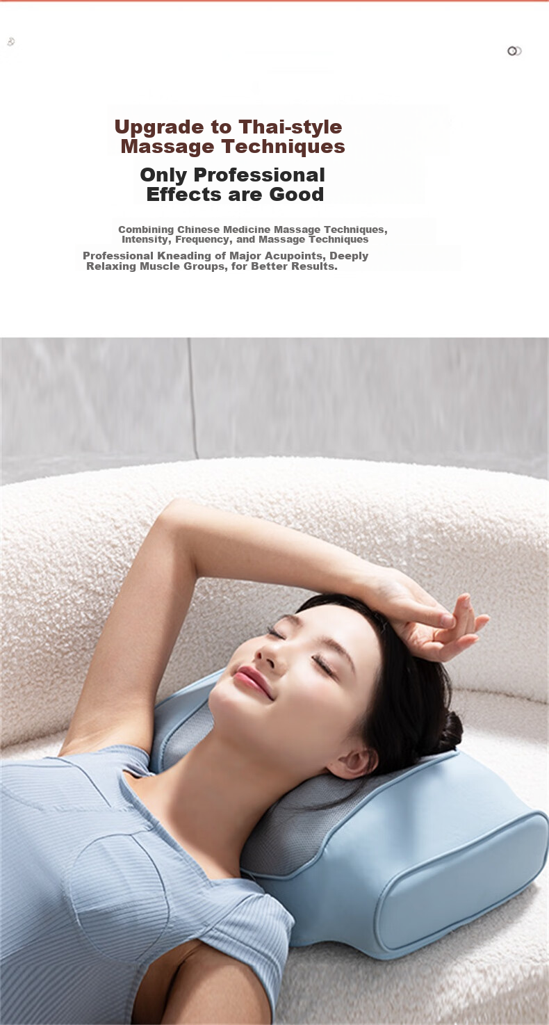 AUX Cervical Massager 12D-827 (Gift Box), Back Massager, Massage Pillow, Neck And Shoulder Massager, Birthday Gift 9