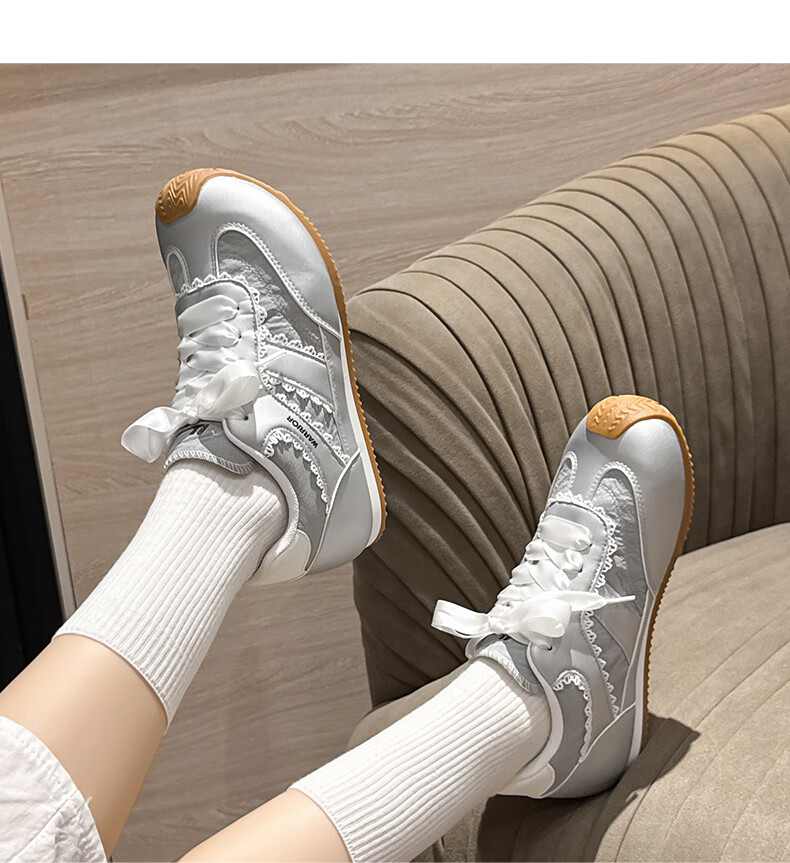 Warrior Women's Shoes 2026 Summer Training Shoes Fashion Trendy Casual Women's Shoes Niche Agan Sneakers Beige Size 39 15