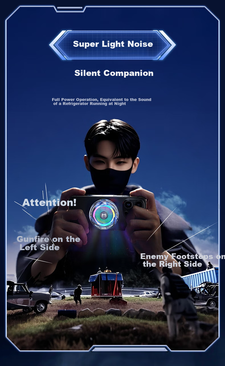 WITGOER [28W Full Screen Ice Coverage | AI Temperature Control] Phone Cooling Pad, Semiconductor Ice Magnetic Back Clip for Live Streaming And Gaming, Quiet Operation, Suitable for Apple Tablets And ASUS AI 23
