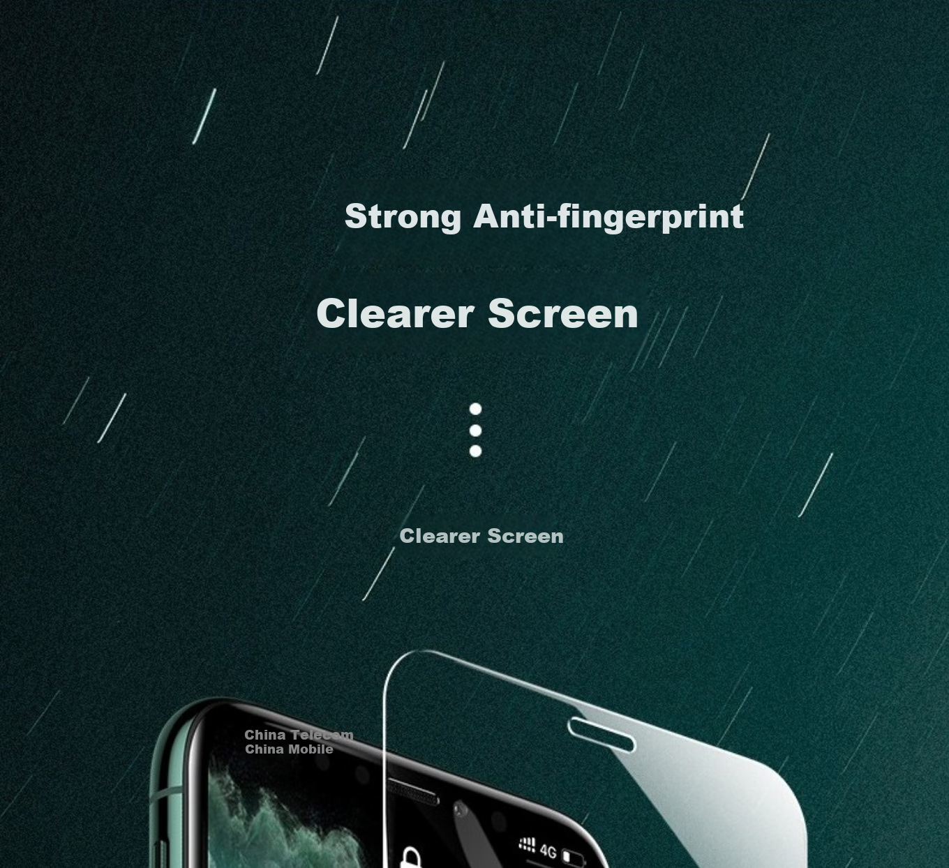ESCASE Tempered Glass Screen Protector for IPhone 11/XR, High Definition No White Edge Non-Full Coverage Front Glass Film for IPhone 11/XR 1