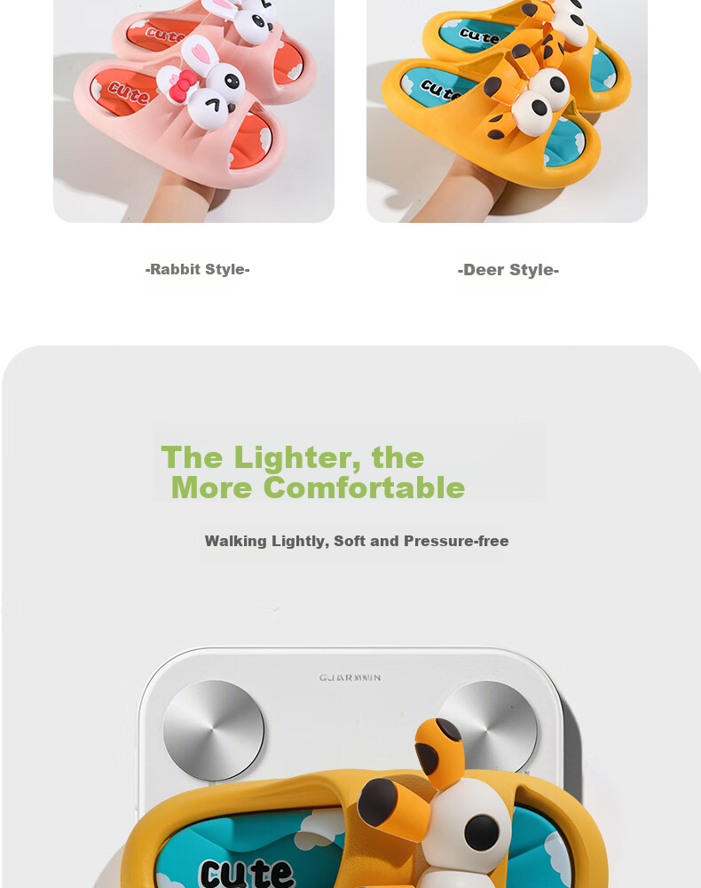 FOOTOPPO Children's Sandals, Boys' Slippers, Squishy Feeling, Baby Non-Slip Slippers, Toddler Summer Sandals for Boys And Girls 7