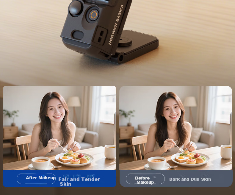 NEEWER Pocket3 Magnetic Fill Light, Pocket Spirit 3 Camera Single Color Temperature Photography Light, Portable Flashlight, Camera Lighting, Black 9