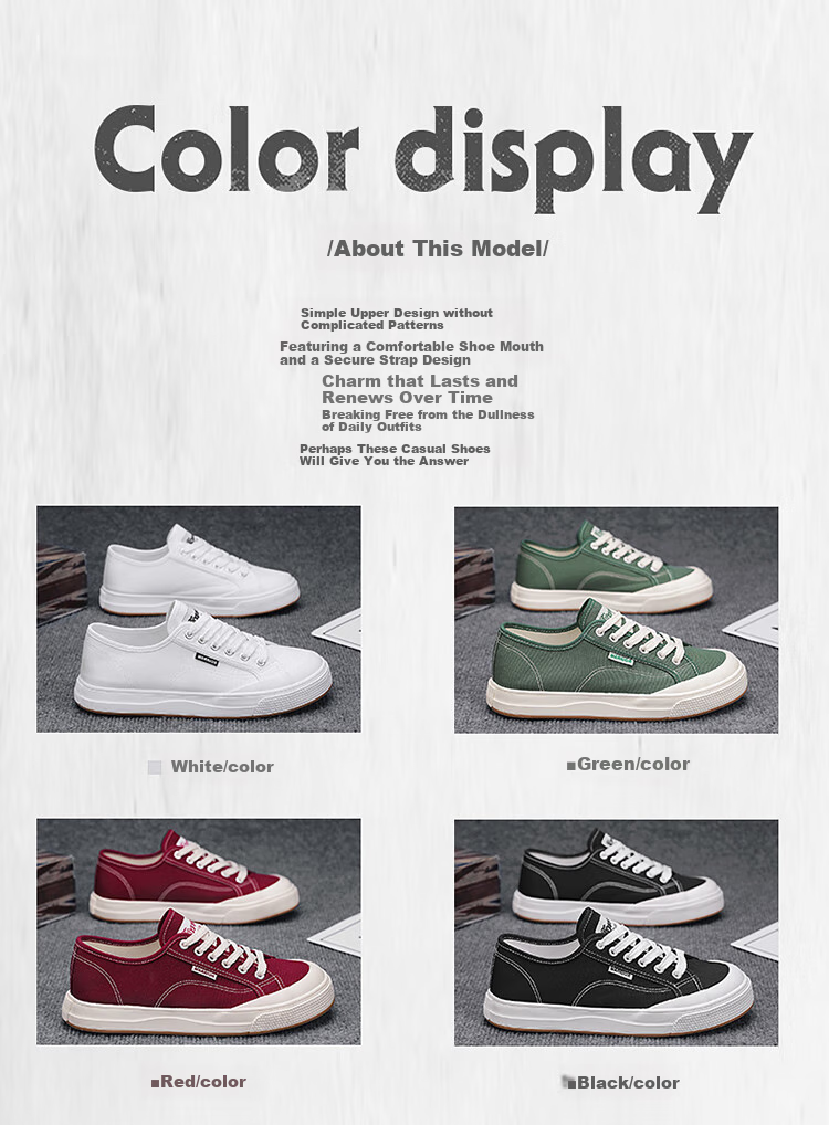 Warrior Official Canvas Shoes, Men's Summer Low-Top Versatile Classic Casual Sneakers, Men's Skateboard Shoes, Wine Red, Size 40 3