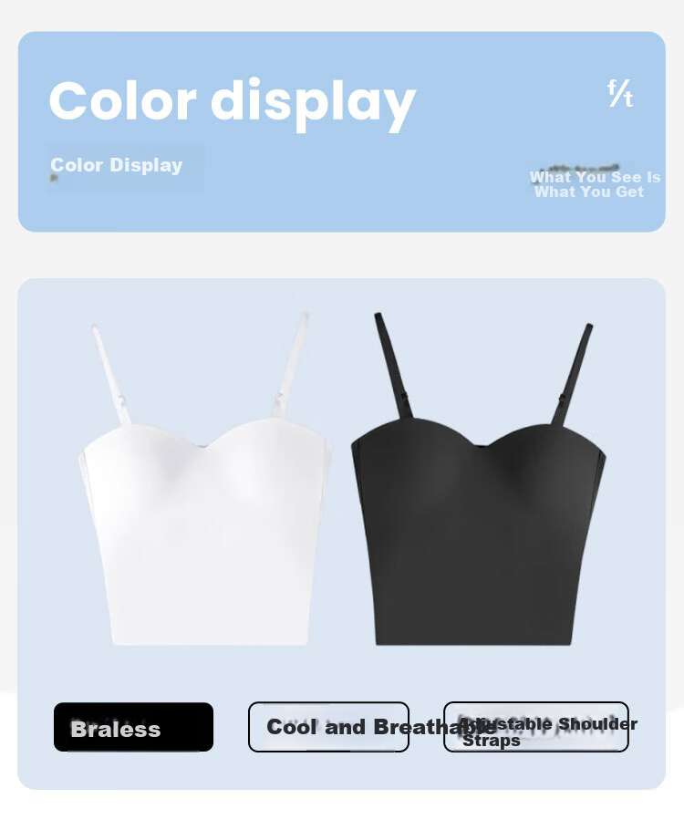 FitonTon Plus Size Camisole Tank Top for Women with Built-in Bra, Slimming Chest, Strapless Tube Top, Lightweight Outerwear for Plus Size Women 9