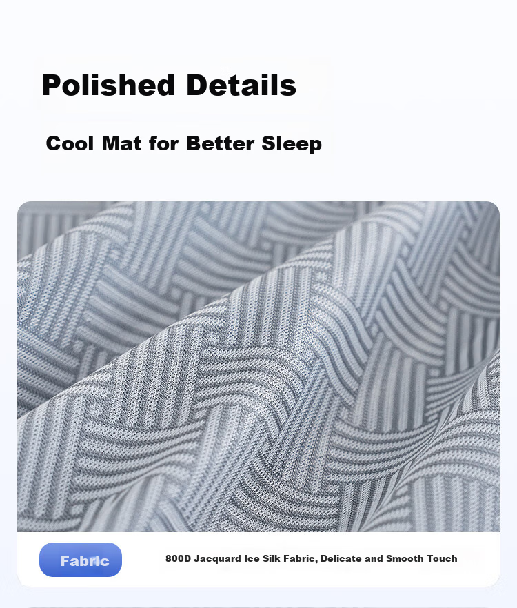 Lao Xijiang Class A Antibacterial Ice Silk Mat Cooling Mat Double Three-Piece Set Lying Bear Blue 180*200 [Machine Washable] 7