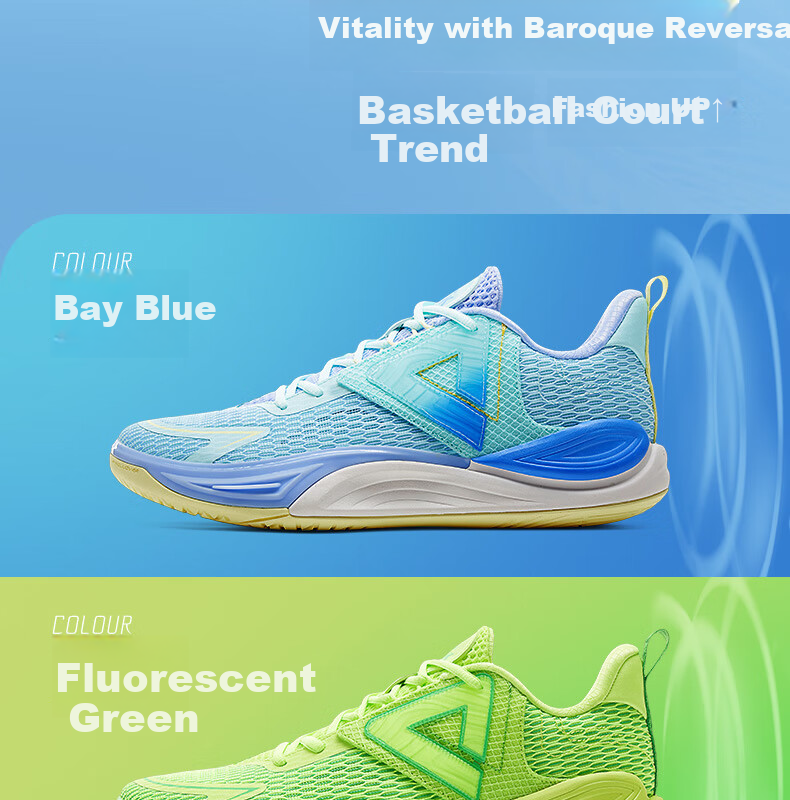 PEAK Taiji Zhufeng 3.0 Basketball Shoes for Men, Summer Wear-Resistant, Shock-Absorbing Sports Shoes, Competition Sneakers DA530351 5