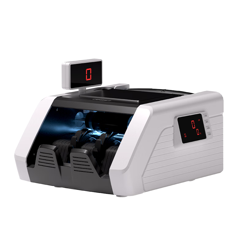 Deli Money Counter And Bill Validator Supports 2025 New RMB, Compact Portable for Home Office And Supermarket, Real Voice Broadcast, Dual-Screen Bill Counter, Class C 3902