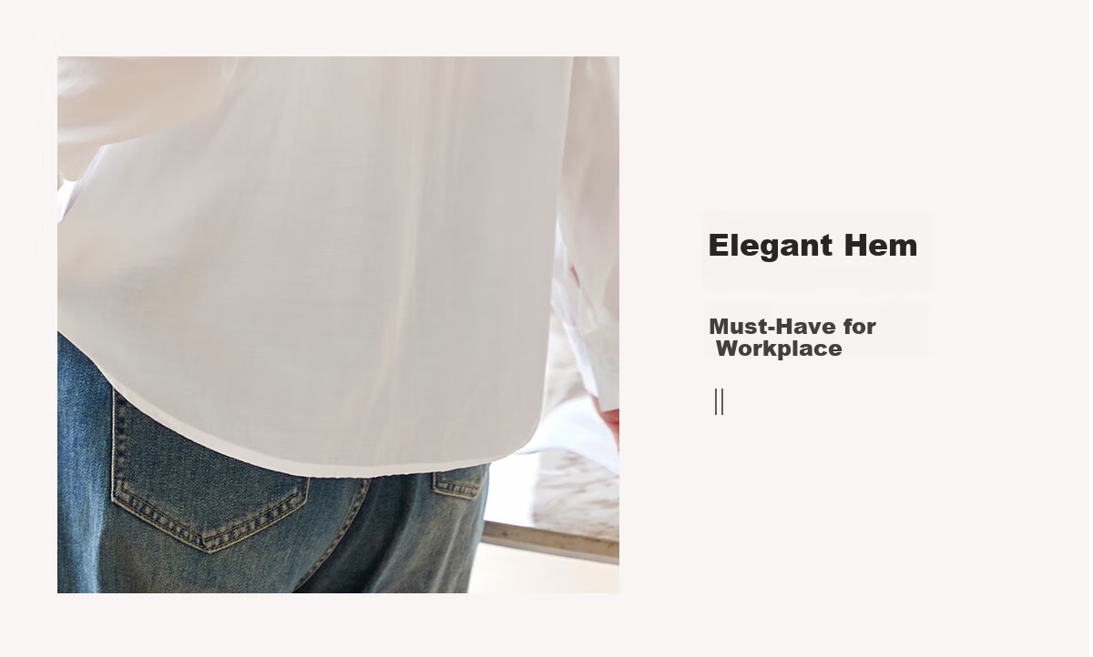 Chushen Thin Long-Sleeve Blouse for Women, Stylish Faux Two-Piece Striped Casual Shirt Top S13QC2942 6