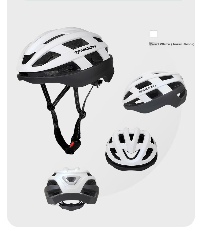 MOON Bicycle Riding Helmet, One-Piece Molded Airflow Safety Helmet, Suitable for Men And Women, Commuting, Mountain Biking, Road Cycling Equipment, Size M 13