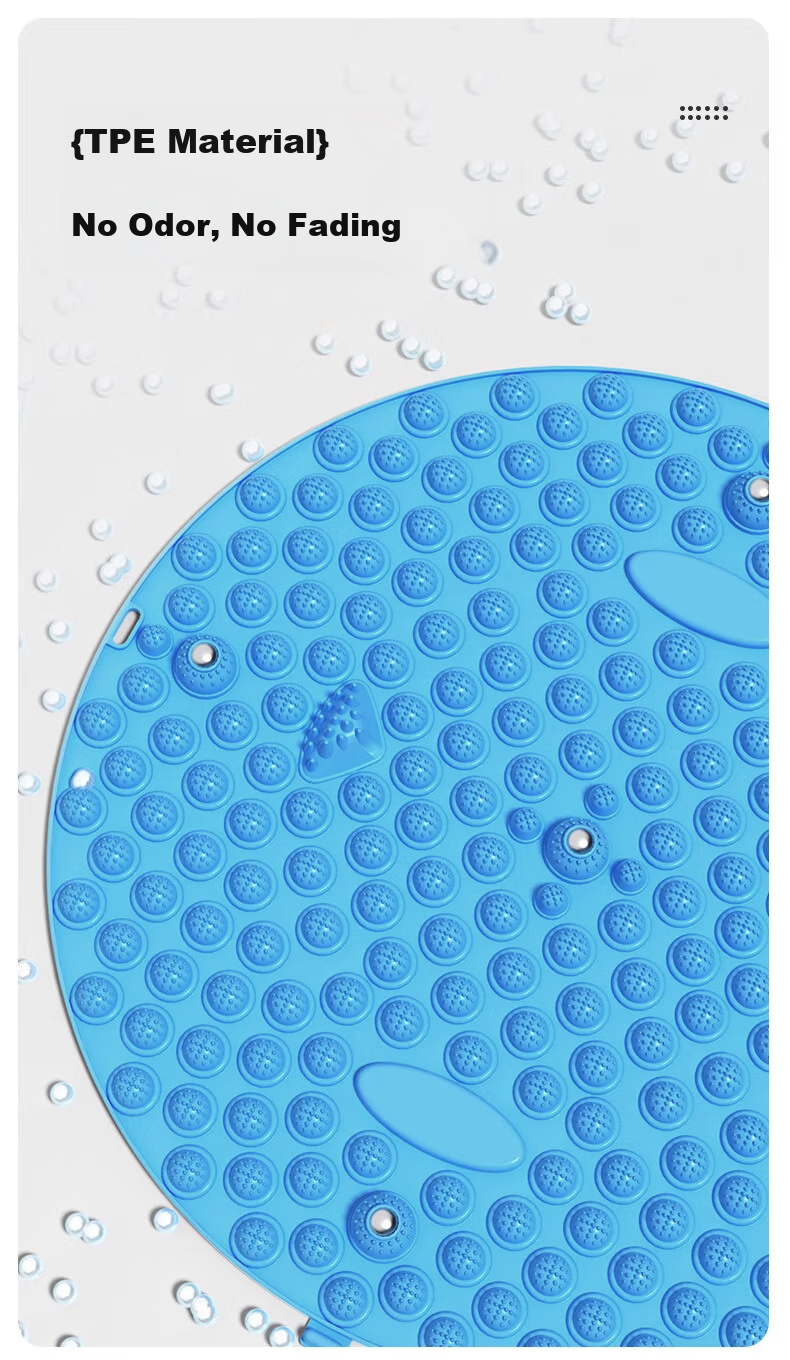 Duweike Acupressure Foot Massage Pad, Slow Jogging In-Place Foot Mat, Team Building Game Prop, Blue 7