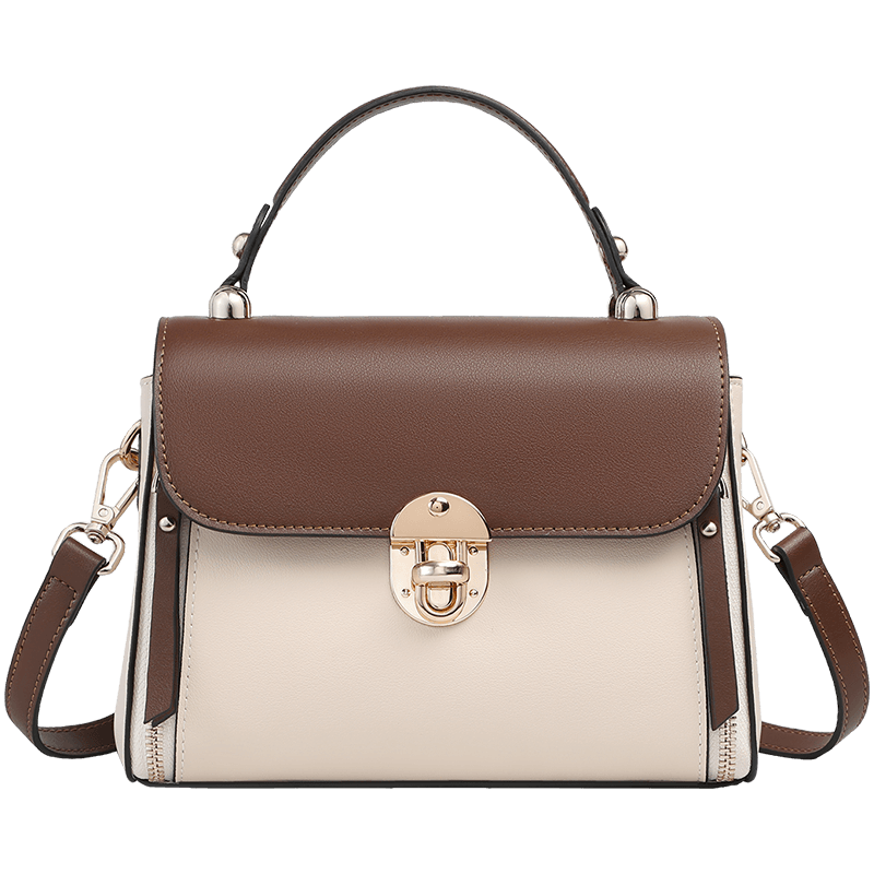 Aiqinghai Leather Handbag, Women's Crossbody Bag, Shoulder Bag, Large Capacity, Practical Birthday And Mother's Day Gift for Mom