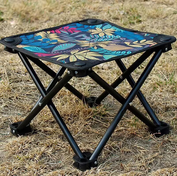 AEY Outdoor Folding Stool Portable Travel Camping BBQ Ultralight Fishing Chair 1
