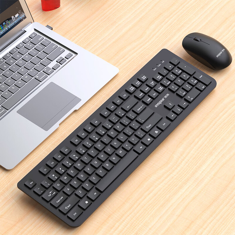 Inspur Mechanical Keyboard [Metal Panel] RGB Backlit 104-Key Red Switch Office Gaming Desktop Laptop Universal 13
