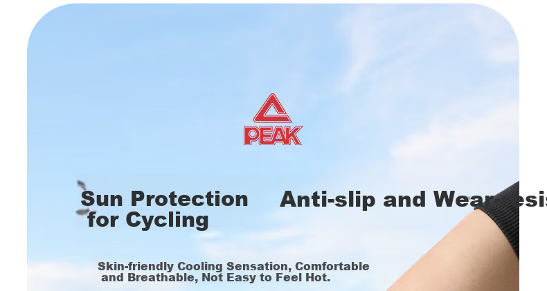 PEAK Cycling Gloves for Men, Sun Protection Thin Outdoor Cycling Driving Anti-Slip Touchscreen Riding Gloves, Light Green, Size L 1