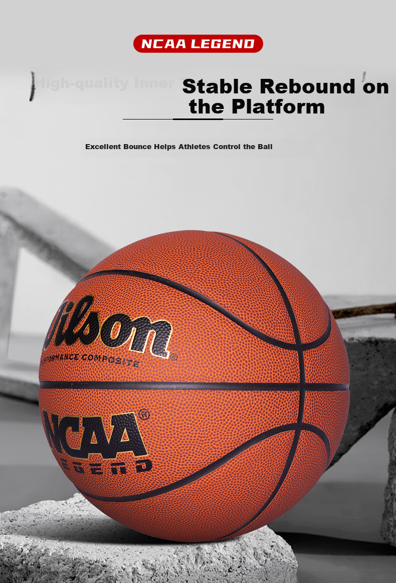 Wilson EOS GOLD Professional Competition Indoor And Outdoor Wear-Resistant Basketball, Size 7, WTB6201IB07CN 6