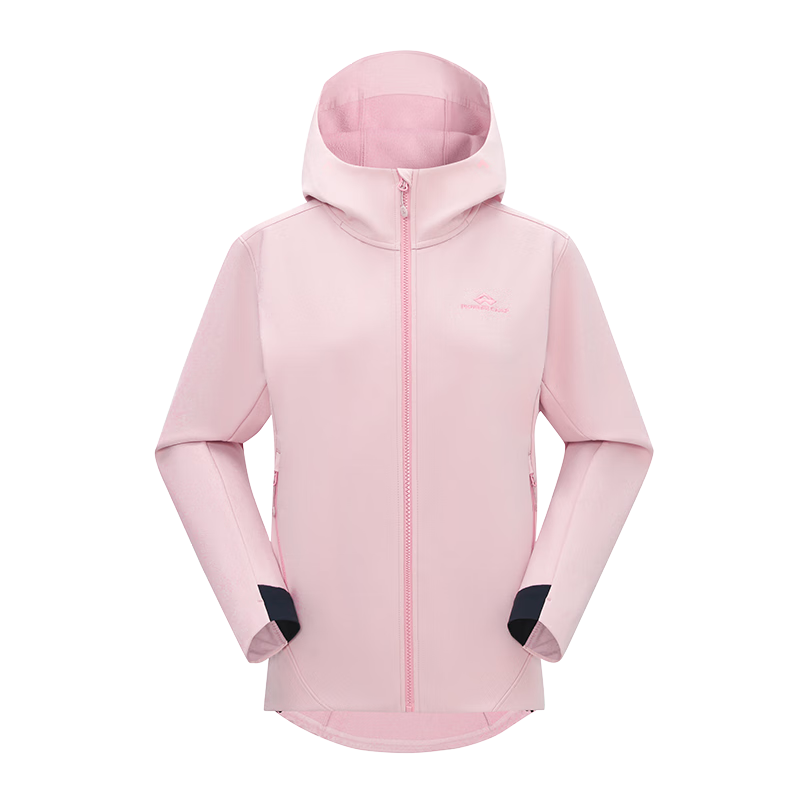 Toread Seals Women's Softshell Jacket Spring Outdoor Windproof Rainproof Fleece Warm Hiking Mountaineering Running Coat