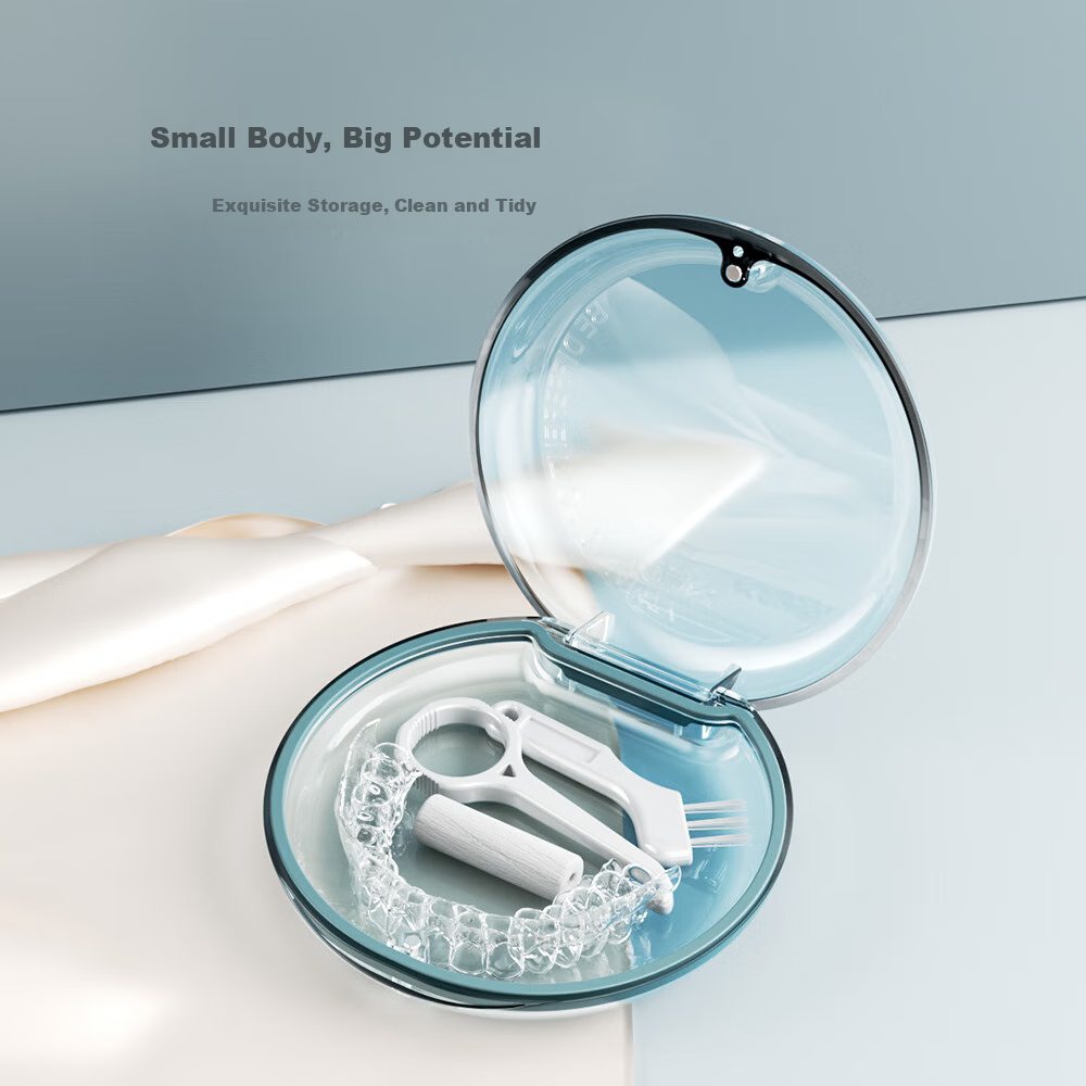 Daisy Leaf Orthodontic Case, Retainer Storage Box, Portable Orthodontic Appliance Case for Braces And Invisible Aligners