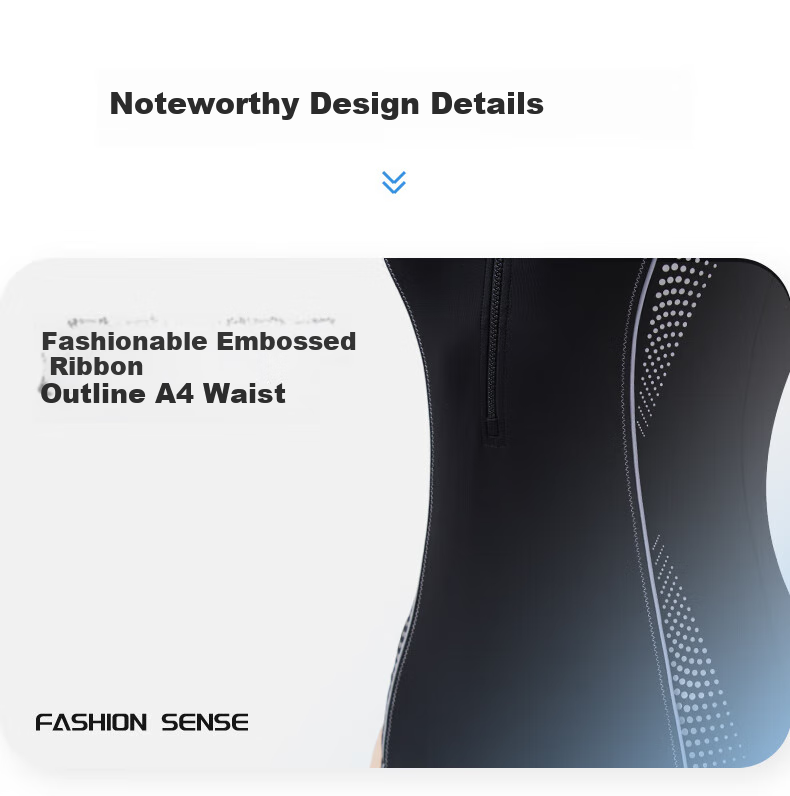 Anta Women's Swimsuit 2025 New Slimming One-Piece Triangle Professional Training Racing Swimwear Black XL 5