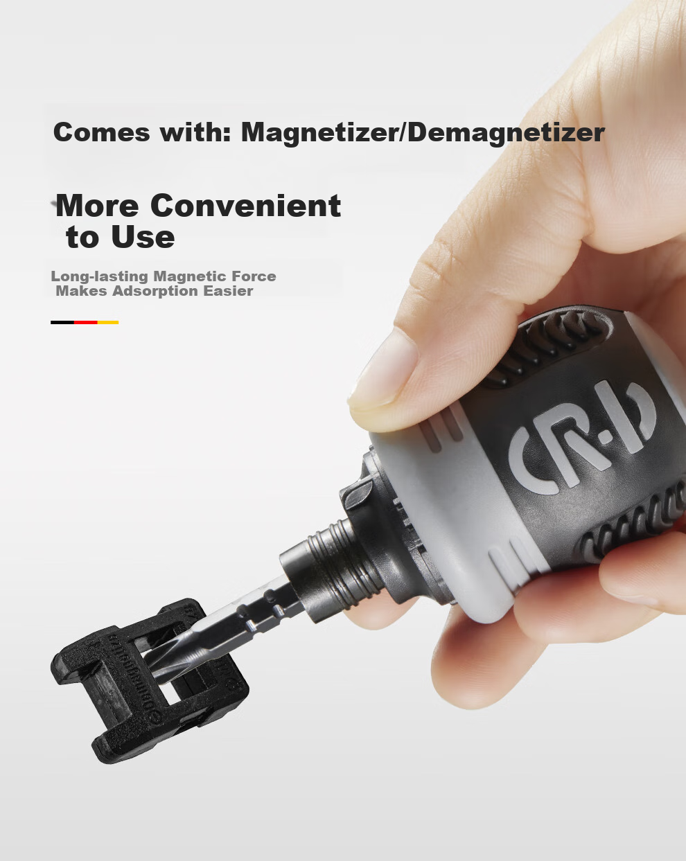 MASTERPROOF Multi-Functional Ratchet Screwdriver Set with Unique Bull Head, Plug-In Socket, And Triangular Head for Power Strips, Two-I 5