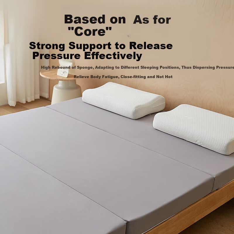 Hengyuanxiang Foldable Foam Mattress, 1.2x2 Meters, Floor Mat for Naps, Single Person Rental Apartment Tatami Bed Pad