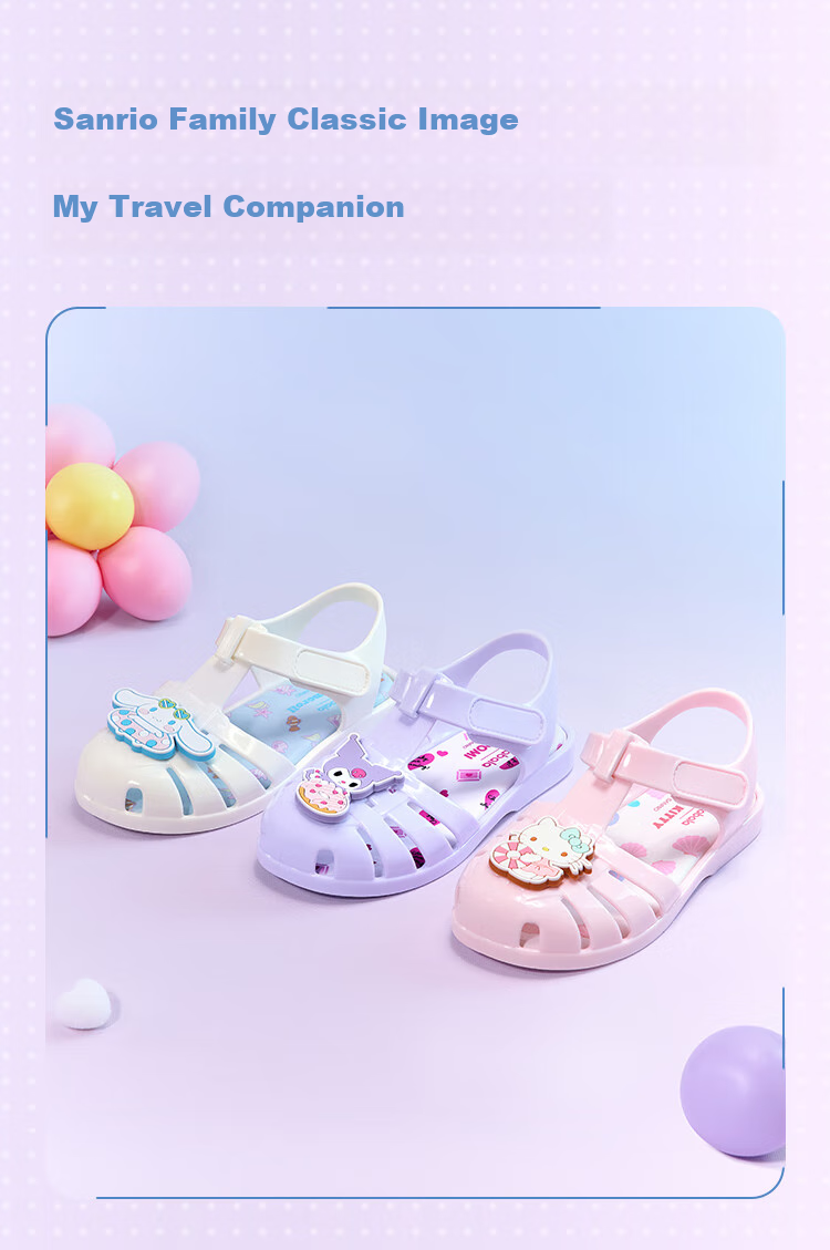 BALABALA Sanrio Kuromi Kids Sandals Girls Summer Shoes 2025 Sweet Beach Shoes 208225141003 6