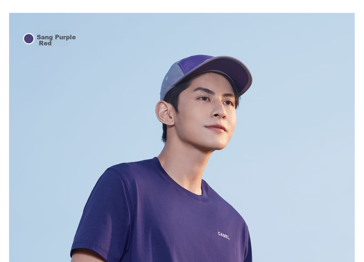 CAMEL Men's Quick-Dry Sun Protection Short-Sleeve T-Shirt, Round Neck Half-Sleeve Tee for Spring And Summer, Breathable Antibacterial T-Shirt, M15BA5E094 38