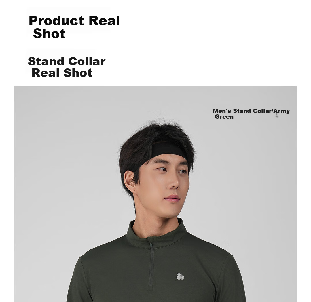 SCALER Quick-Dry T-Shirt for Men And Women, Outdoor Sun Protection UPF50+, Running Stand Collar Long Sleeve Breathable Elastic Top F4616D16 8