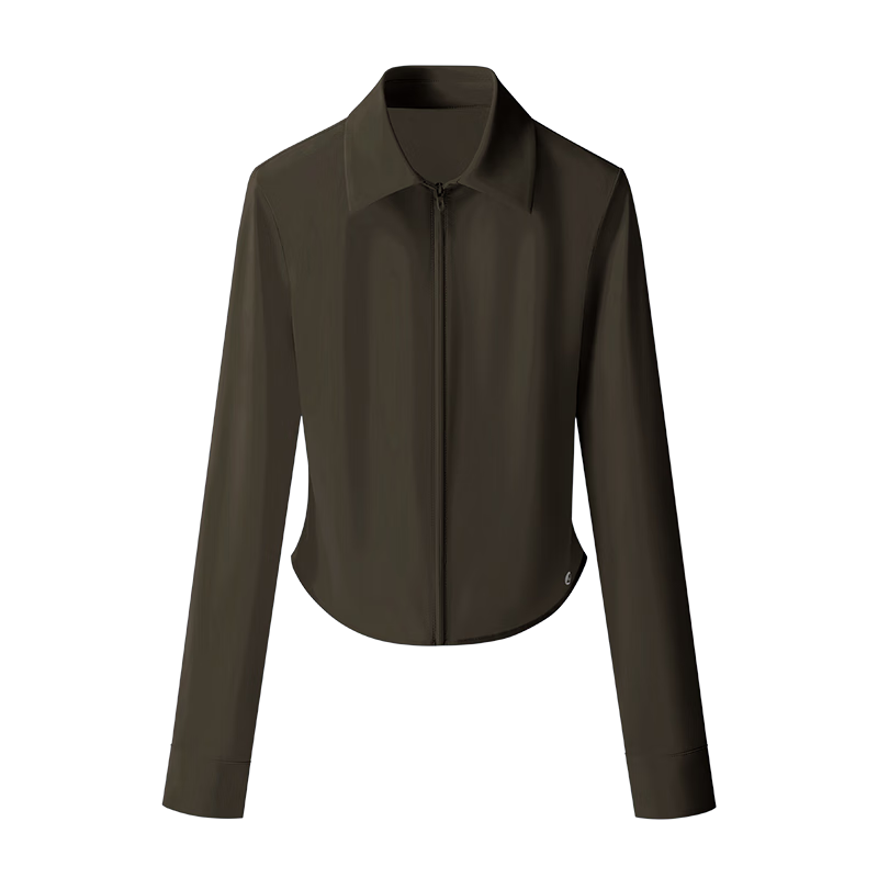 KAZUKOIN Slim Sun Protection Shirt for Women, Spring And Summer UV-Resistant Outdoor Sports Ice Silk Sun Protection Clothing