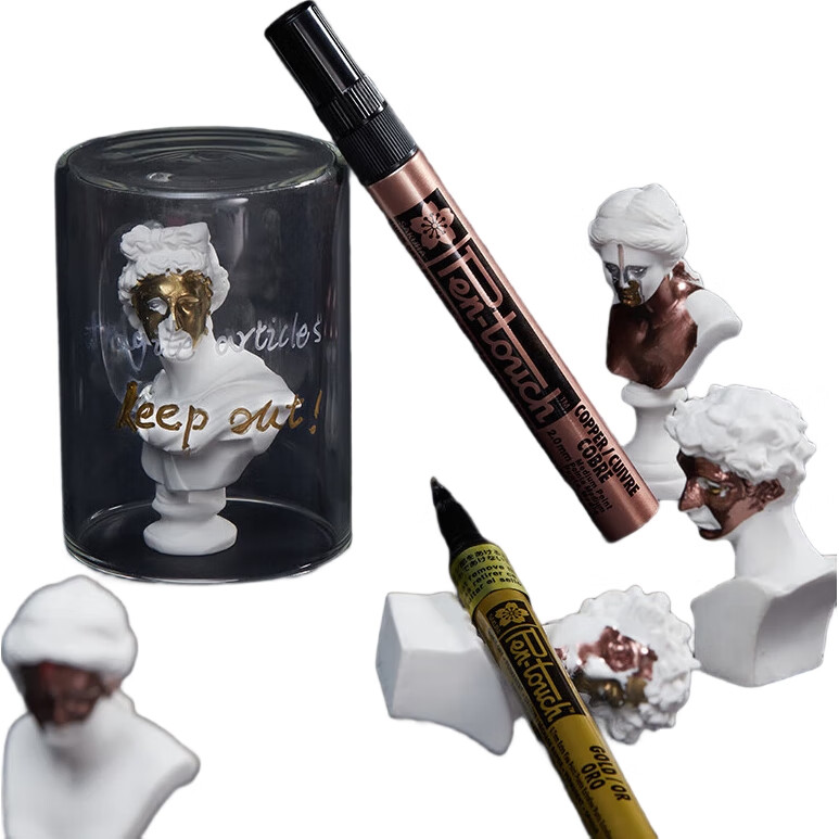 Маркер SAKURA Paint Marker Gold, 0.7 мм, золотой, для подписей и граффити, водостойкий