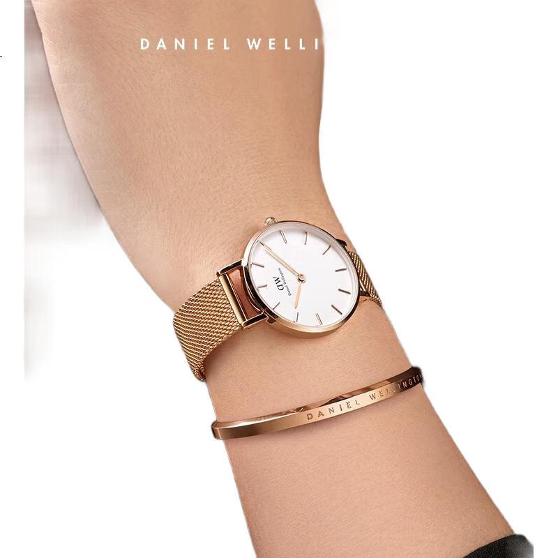Daniel Wellington Classic Gold Watch Bracelet Set, роскошные кварцевые наручные часы для женщин, подарок на День святого Валентина