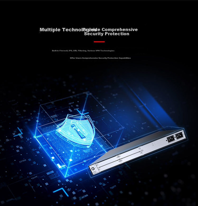 HUAWEI AR6140E-S Enterprise-Grade Gigabit Router, 2*GE Electrical + 2*GE Optical WAN Ports + 2*GE Optical Ports, 3GE Electrical LAN Ports, Quad-Core Processor, Replacement for AR6140-S 5