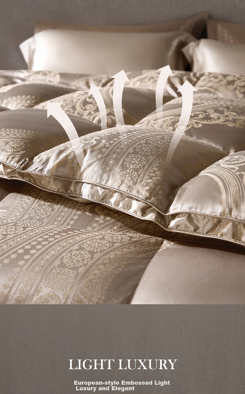 LUOLAI Home Textiles Duvet Insert, Polish Imported 95% White Goose Down Two-In Duvet Insert, 150*215cm 9