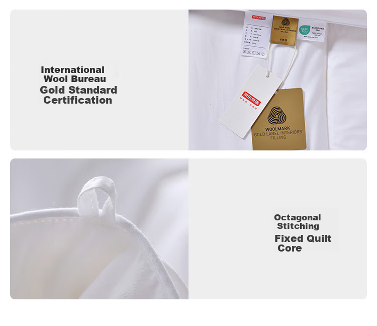 JD Original X MJ Collaboration 100% Australian Wool Deep Sleep Comforter, Gold Label Winter Quilt Duvet - Thick Winter Comforter 2x2.3m 16