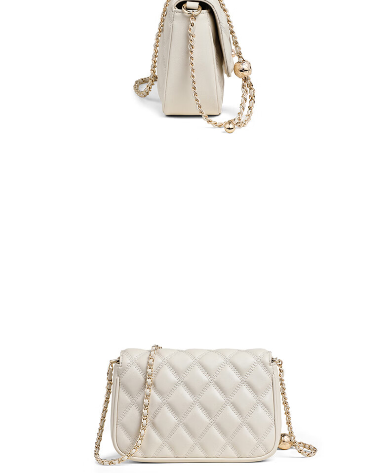 C.BANNER Leather Handbag, Women's Quilted Chain Crossbody Bag, Shoulder Bag, Light Luxury Birthday Mother's Day Gift, Practical Present for Mom 4
