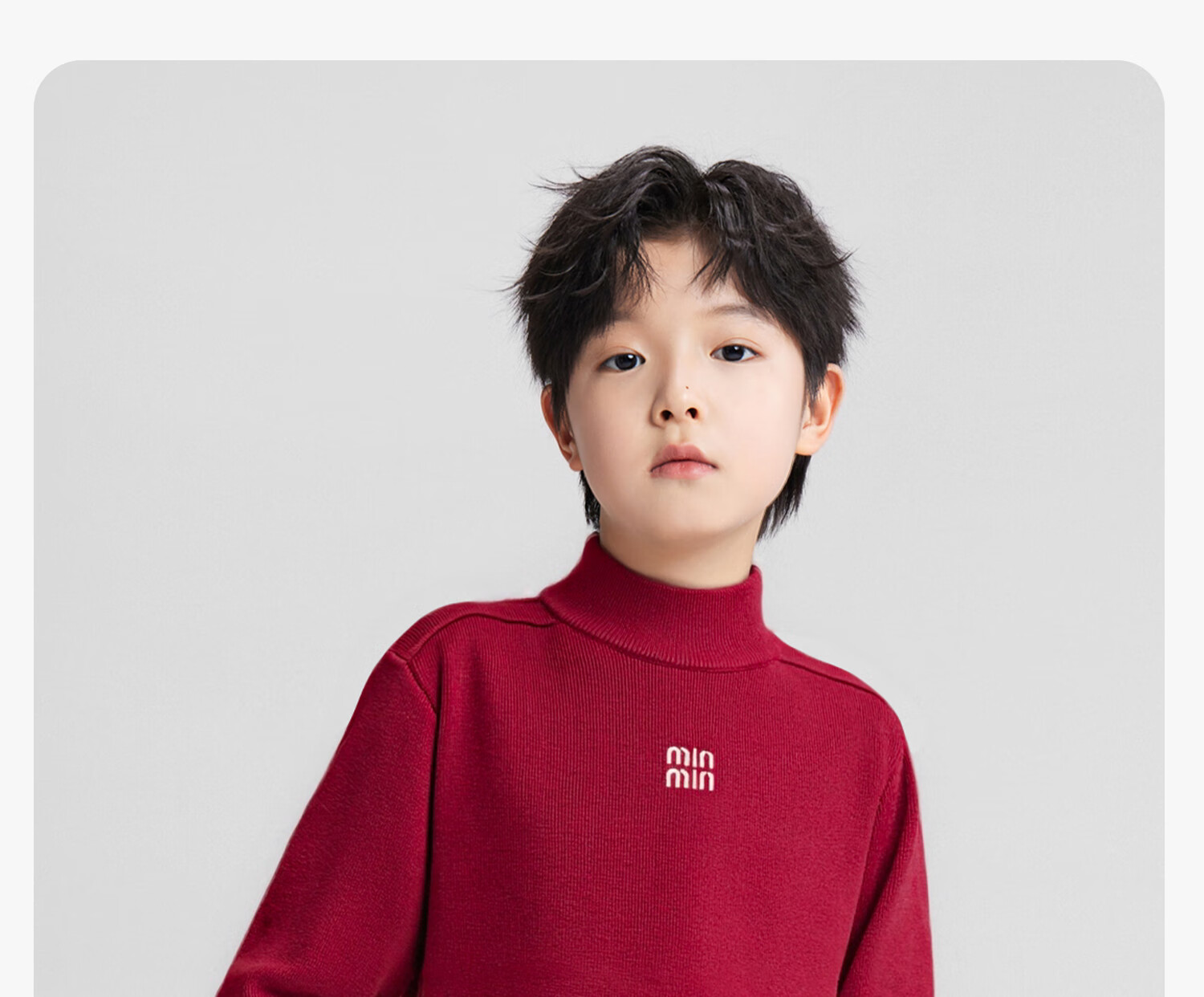 Zuo Xi Boys' Base Layer Sweater Big Kids Autumn Winter 2025 New Children's Half Turtleneck Knitwear Boys Gray 150cm 42