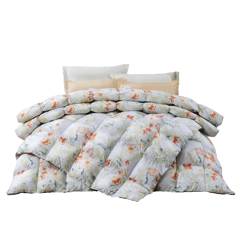 FUANNA Down Quilt 95% White Goose Down Winter Comforter Double Layer 2-in-1 Quilt 230x229cm