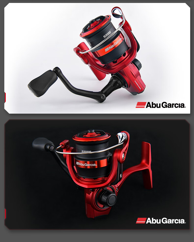 ABU GARCIA BLACK MAX 4th Generation Spinning Reel Metal Fishing Line Reel Long Cast Versatile Lure Reel 6.2 High Gear Ratio 1000H 1