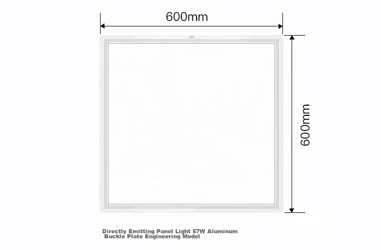 Foshanzhaoming LED Integrated Ceiling Panel Light, Aluminum Buckle Surface Panel Light, 600*600 White Light, for Office And Commercial Use, 60W 9