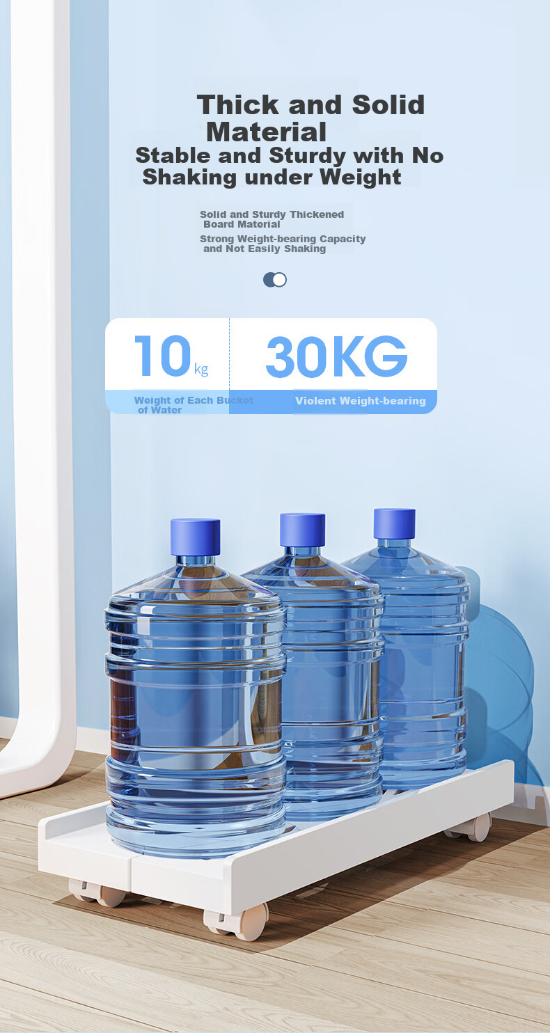 Jiuqiangu Desktop Computer Tower Stand, Movable Case Tray, Extendable Computer Storage Rack, Tower Base 6875 8